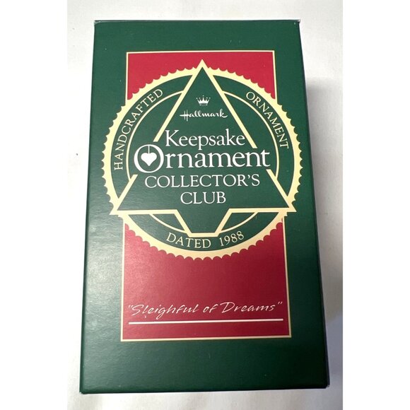 RARE Hallmark 1988 Keepsake Ornament Collectors Club "Sleight Of Dreams" By Lind - Picture 6 of 7